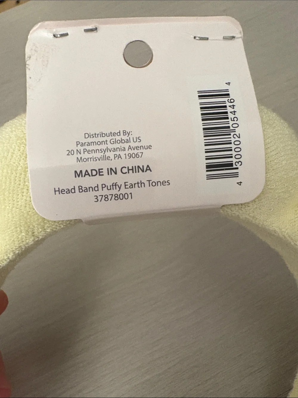 Kids Plush Bubble Headband - Pale Yellow